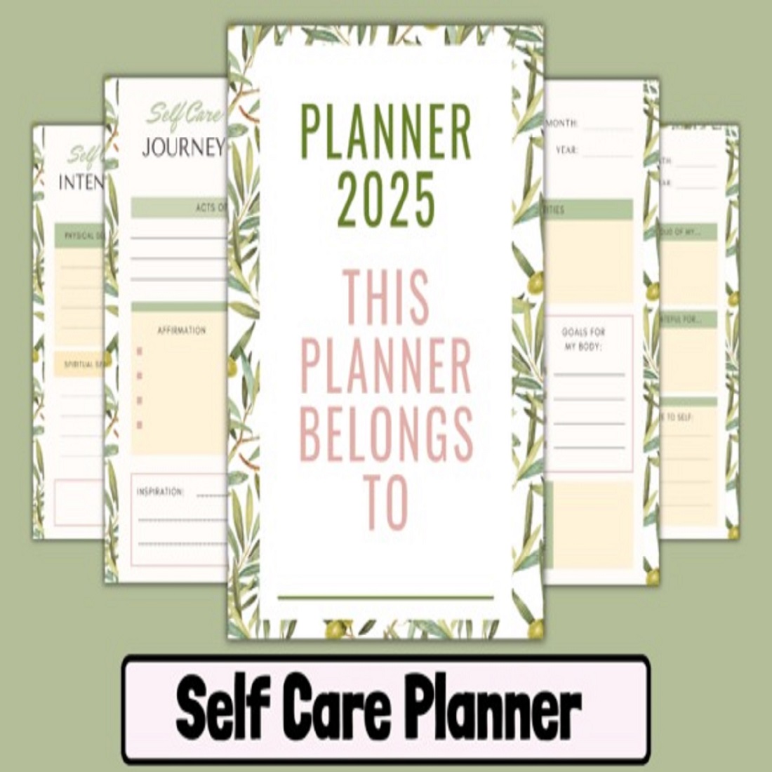 Self Care Planner cover image.
