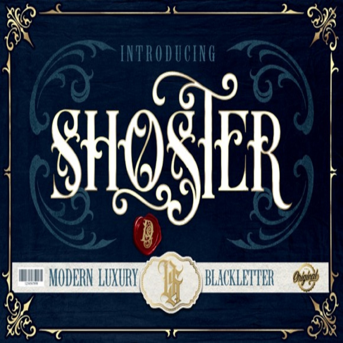 Shoster Font preview image.