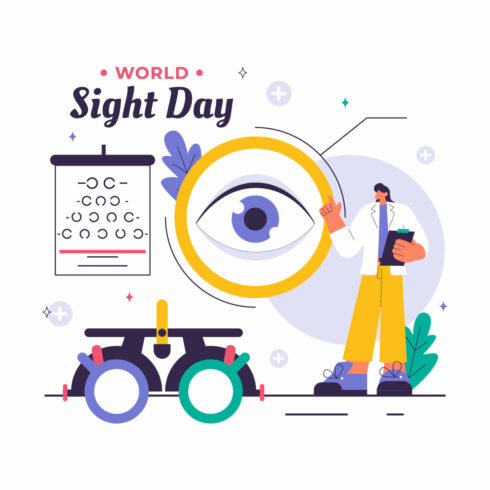 10 World Sight Day Illustration cover image.