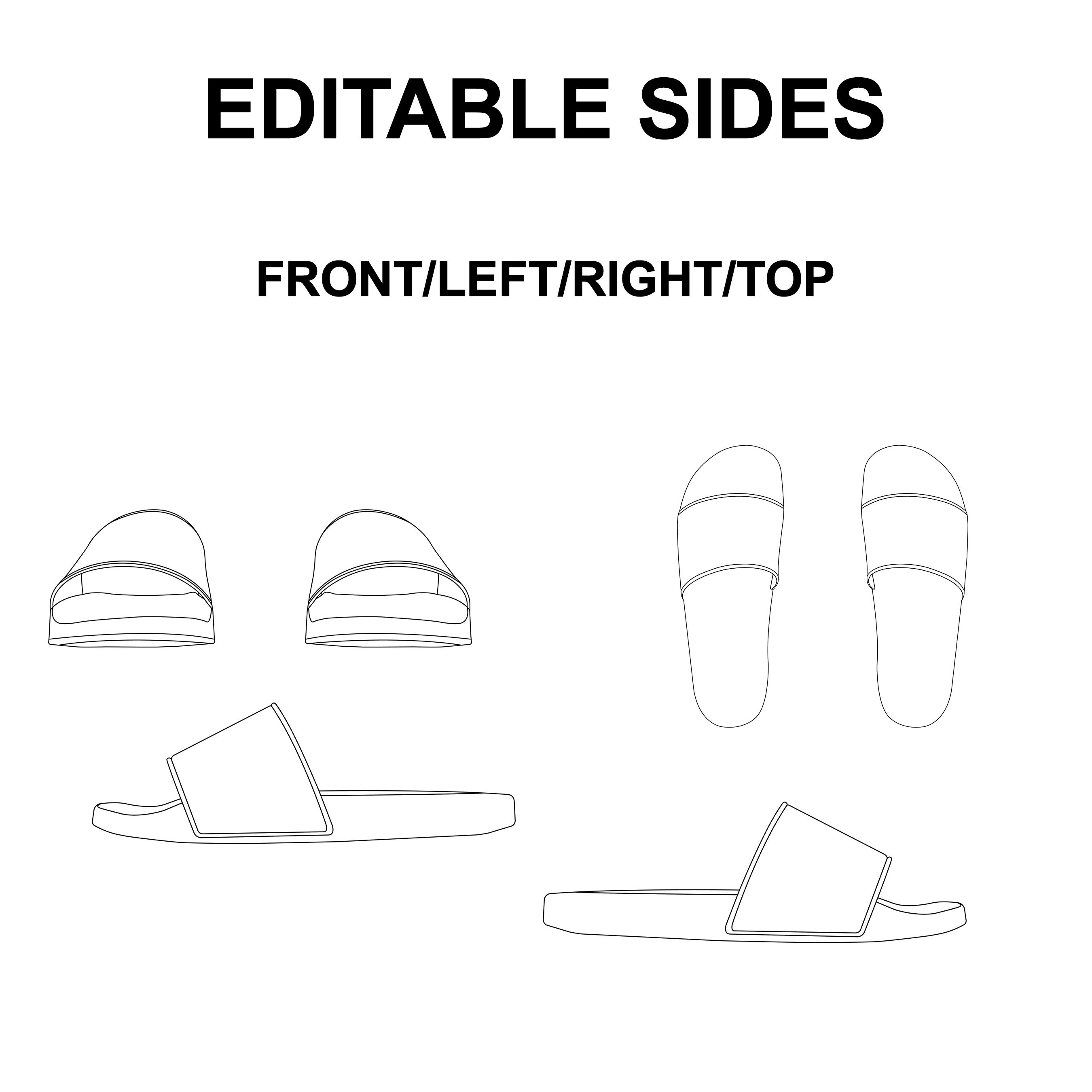 Slides Flat Vector Mockup preview image.