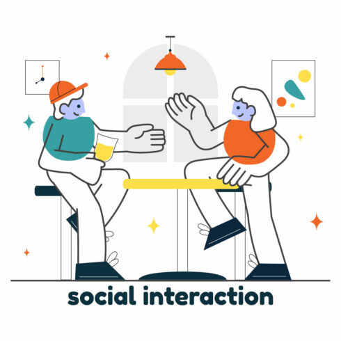 10 Social Interaction Illustration cover image.