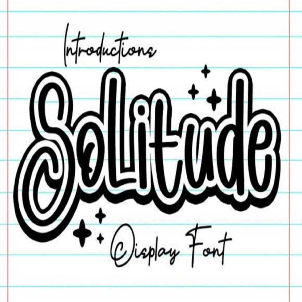 Solitude Font - MasterBundles