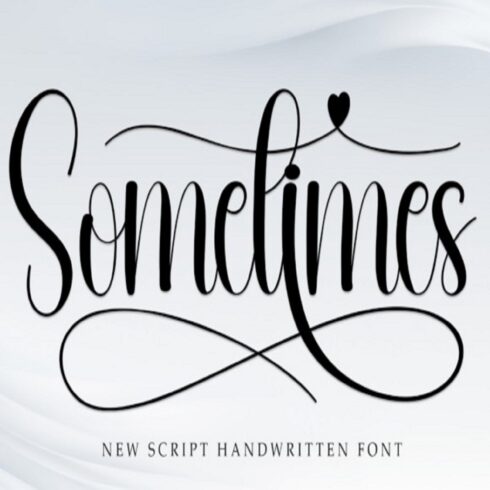 Sometimes Font cover image.
