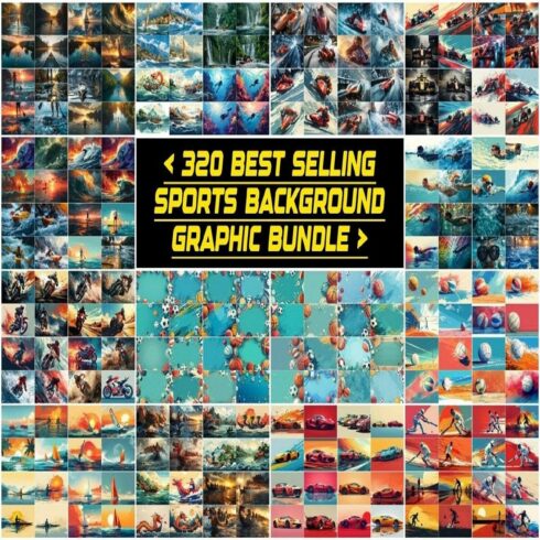 Sports Background Wallpaper Bundle cover image.