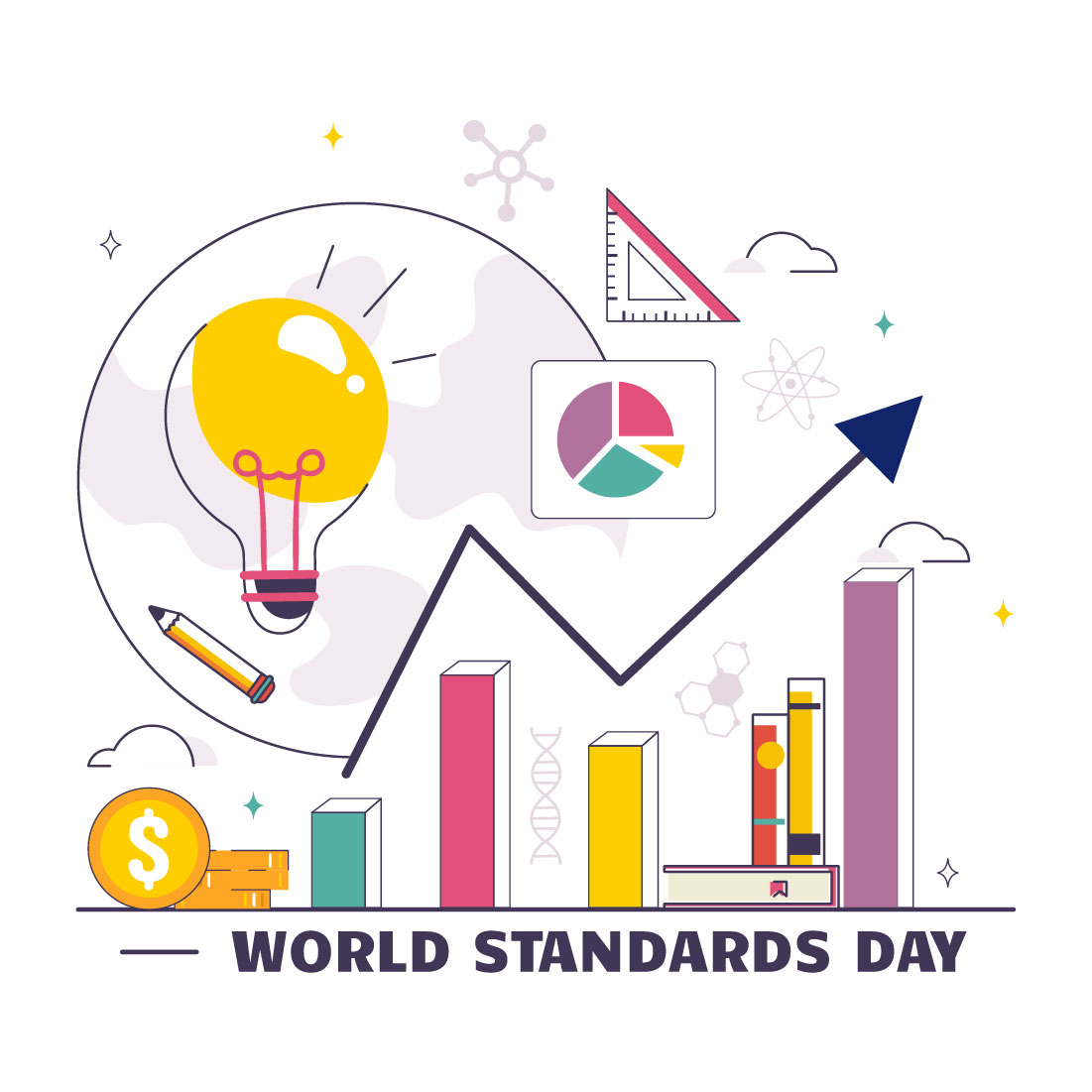 10 World Standards Day Illustration cover image.