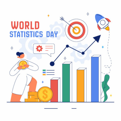 10 World Statistics Day Illustration cover image.