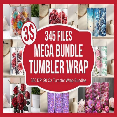 The Mega 3D Tumbler Wrap Bundle cover image.