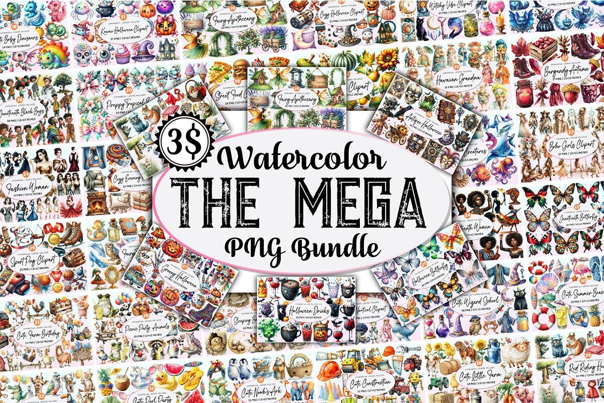 the mega sublimation clipart bundle bundles 124686419 1 413