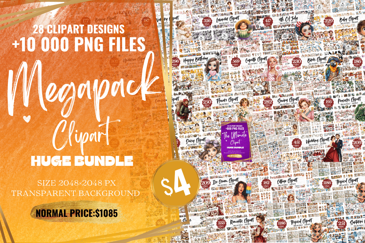 the megapack clipart huge bundle bundles 119680472 1 439