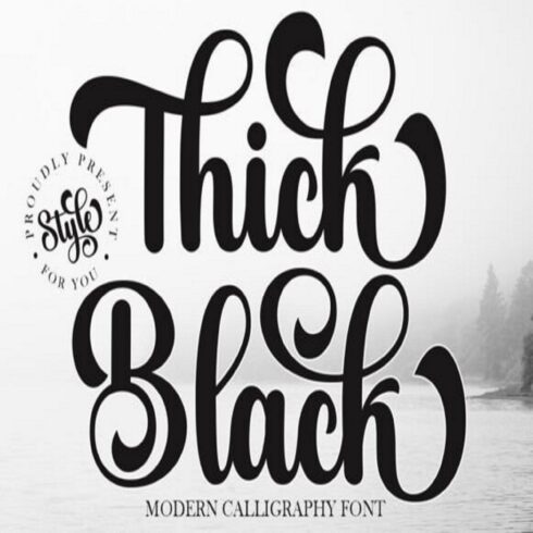 Thick Black Font cover image.