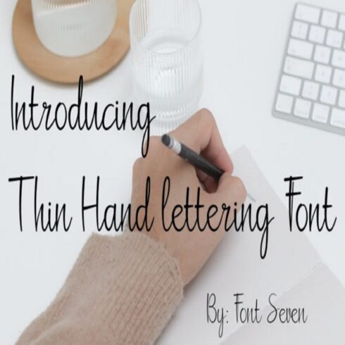 Thin Hand-lettering Script Font cover image.