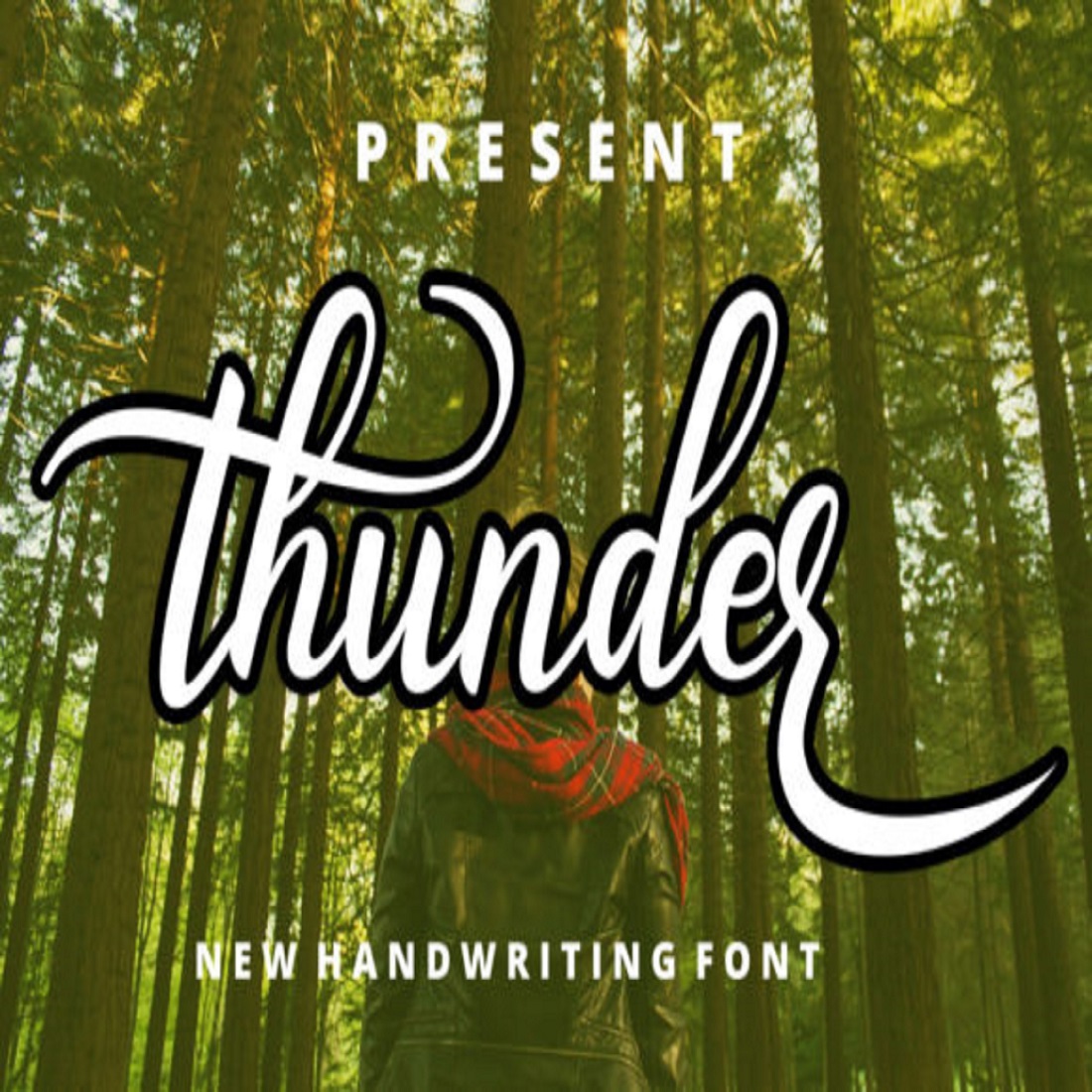 Thunder Font preview image.