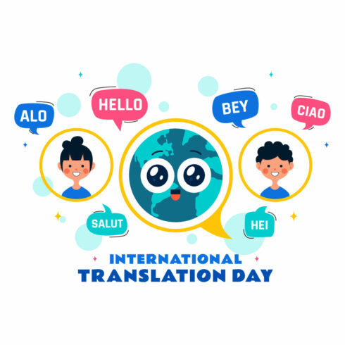 10 International Translation Day Illustration cover image.