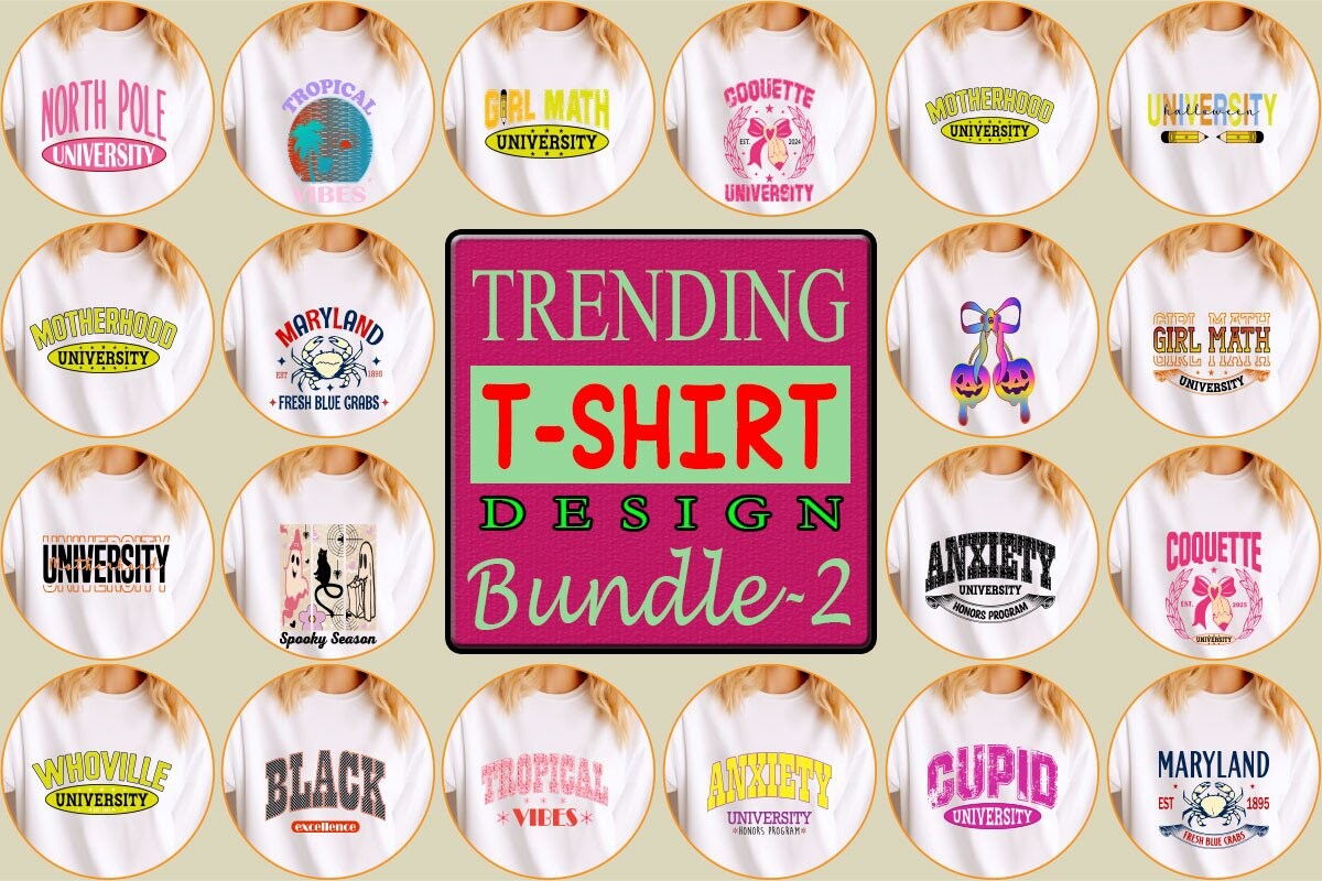 trending tshirt design bundle 2 bundles 125728852 1 529