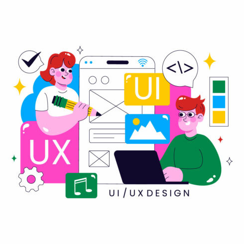 10 Ui Ux Design Vector Illustration cover image.