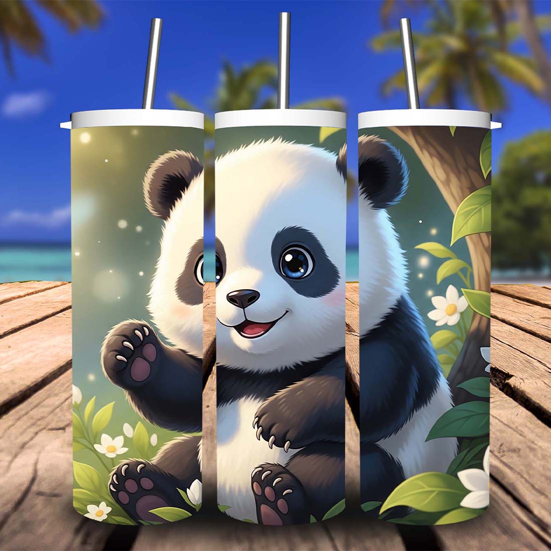20 oz Skinny Tumbler PNG Bundle | Sublimation Wrap Designs cover image.