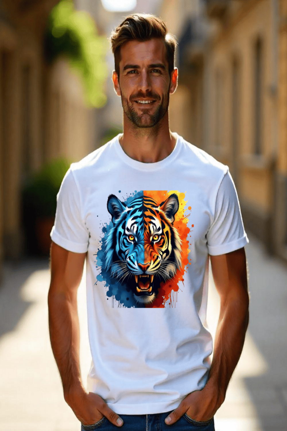Tiger Men Designs PNG Formant pinterest preview image.
