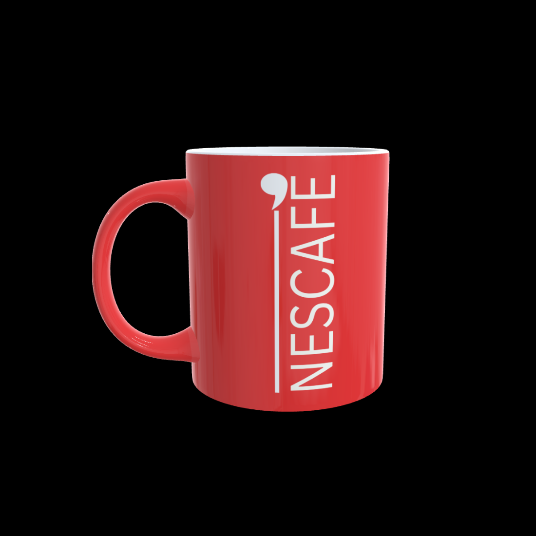 eye catching nescafe cofee mug mockup preview image.