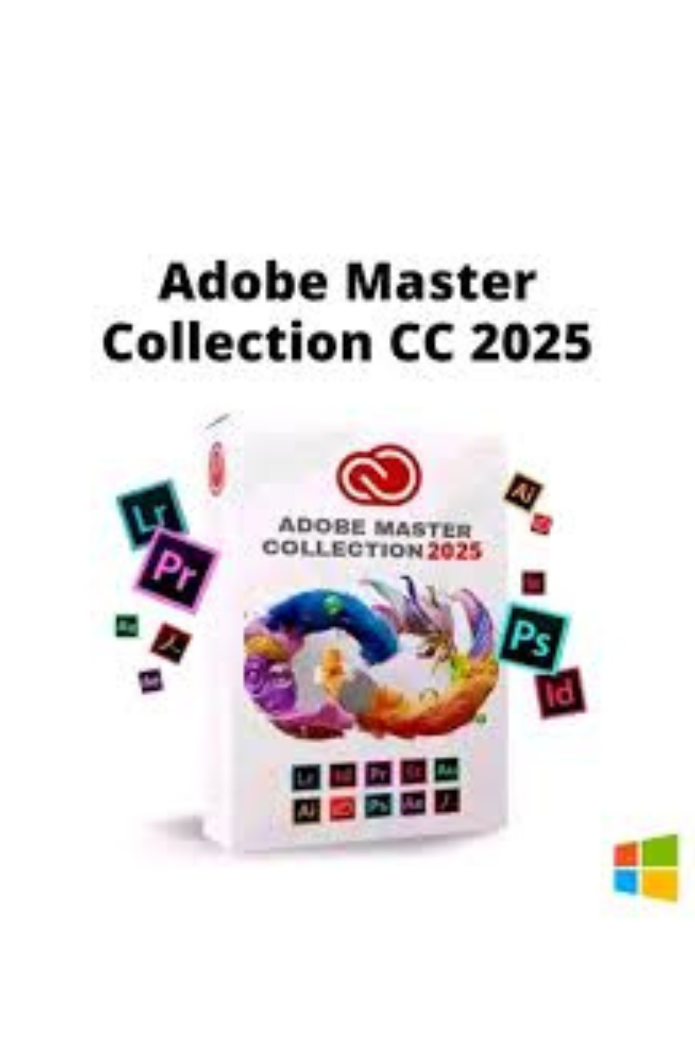 Adobe Master Collection 2025 adobe cc Lifetime for Windows , mac ios pinterest preview image.