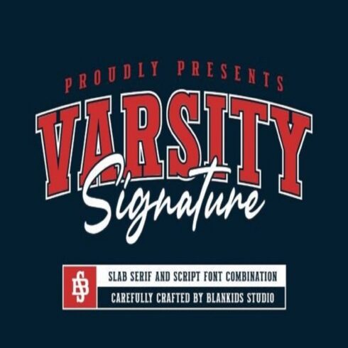Varsity Signature Font cover image.
