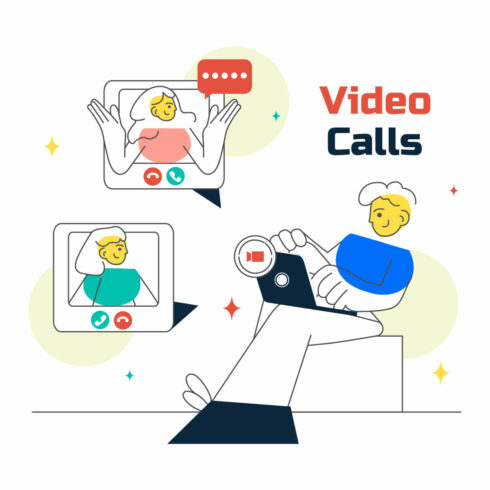 10 Conference Video Call Illustration cover image.