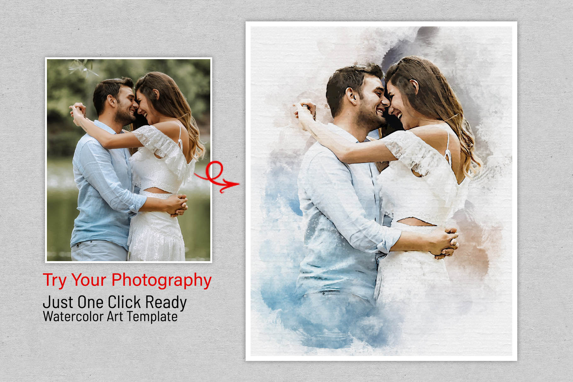 wedding watercolor brush art photo effect 05 285