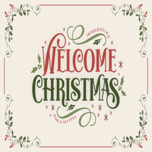 Welcome Christmas Font cover image.