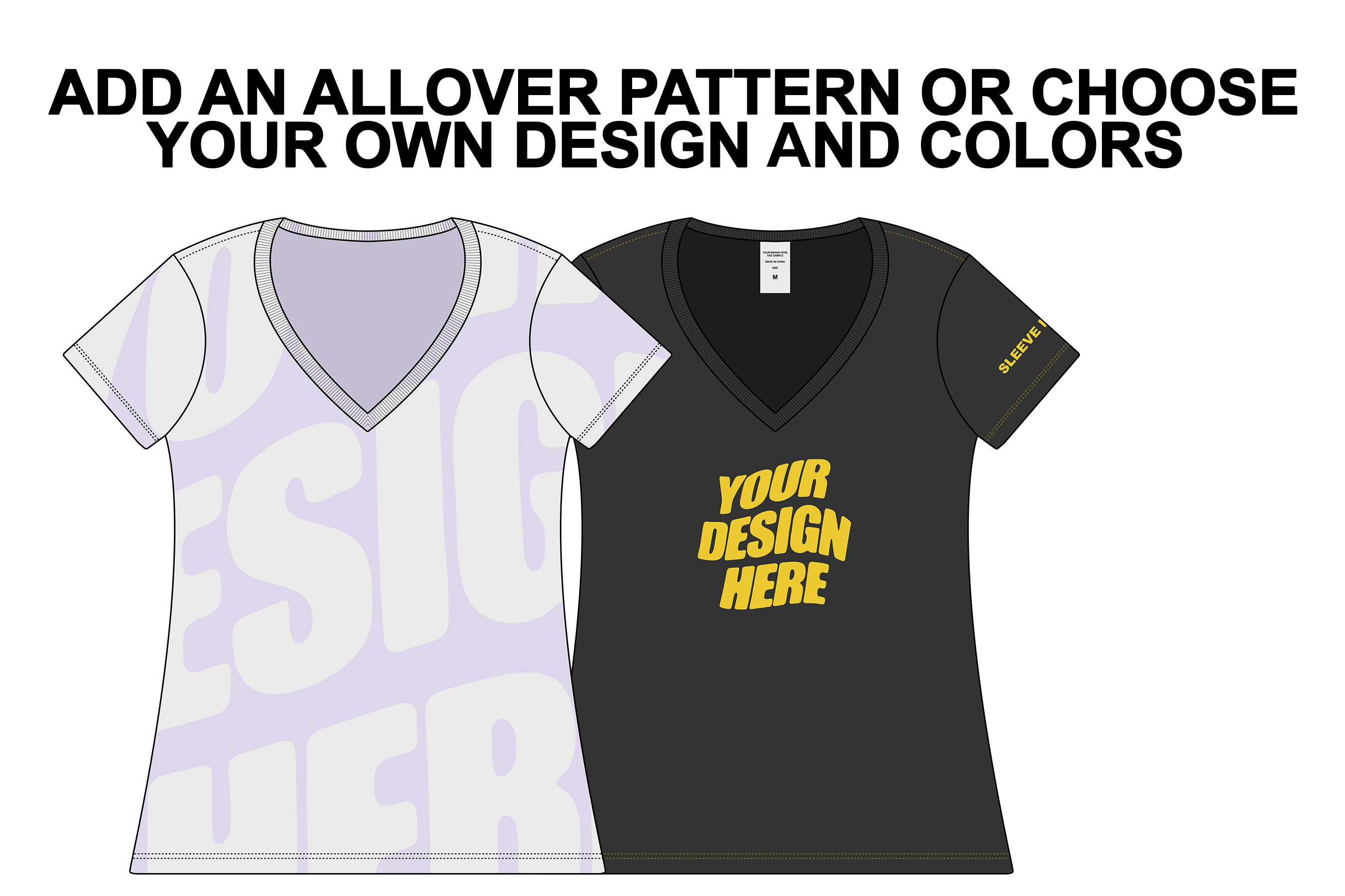 woman v neck tshirt 2 71