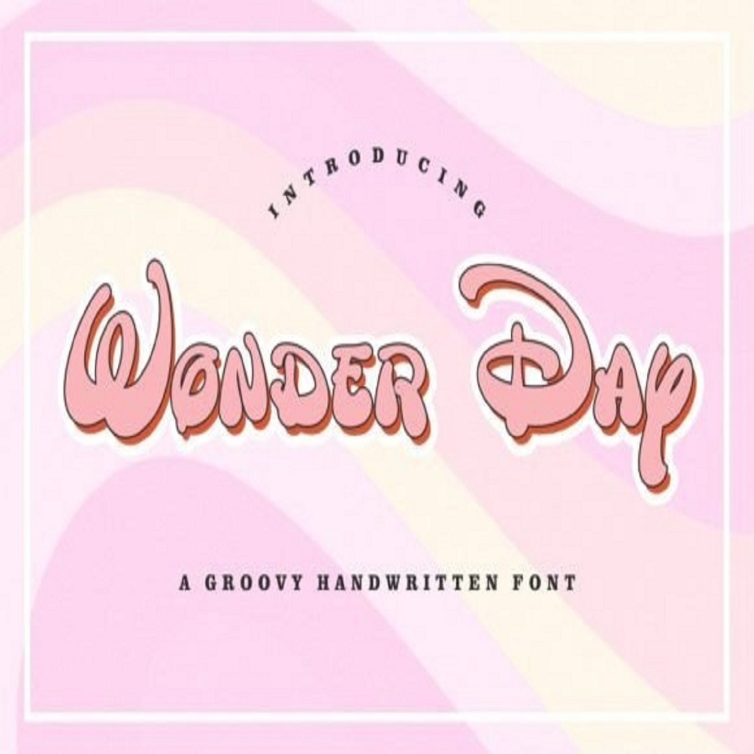 Wonder Day Font preview image.