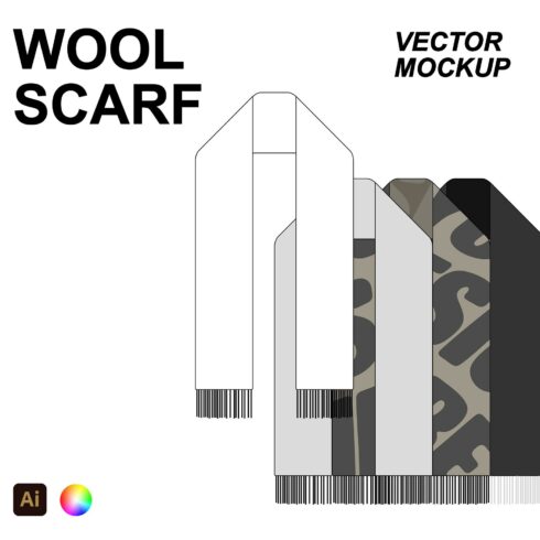Wool Scarf Vector Mockup cover image.