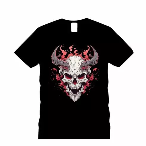 Cool skull illustration for your t-shirt design cover image.