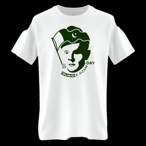 Quaid-e-Azam 25 December T-Shirt Design – Celebrate Jinnah’s Legacy in Style cover image.