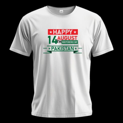 Happy 14 August Pakistan T-Shirt cover image.