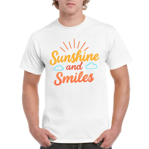 Sunshine & Smiles Happy Positive Summer T-Shirt cover image.
