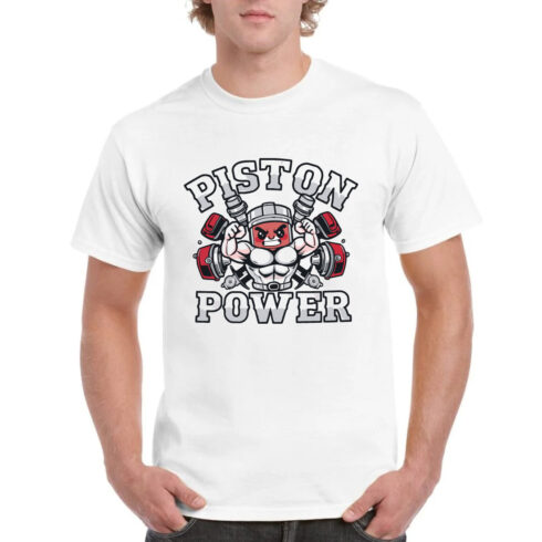 Piston Power Engine Car Enthusiast T-Shirt cover image.