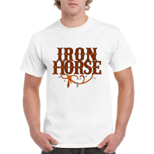 Iron Horse Western Cowboy T-Shirt Vintage Style cover image.