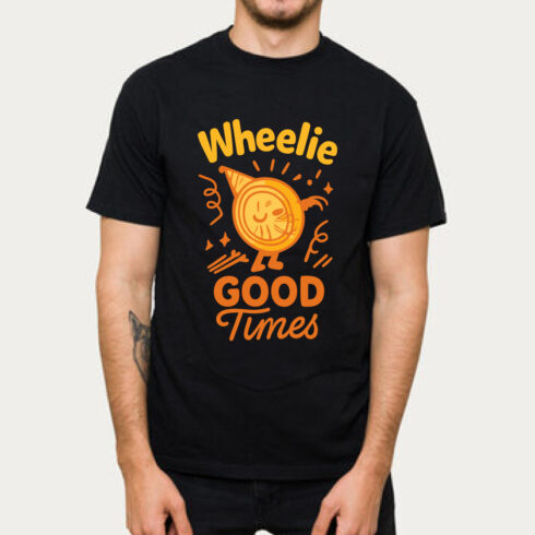 Wheelie Good Times Cycling T-Shirt Bike Funny cover image.