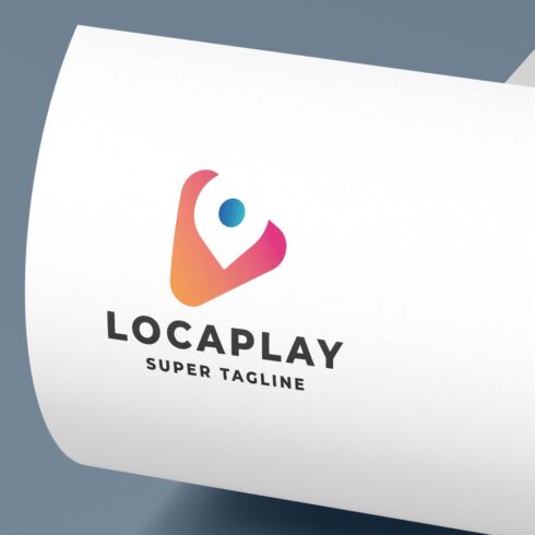 Location Pin Play Button Logo cover image.