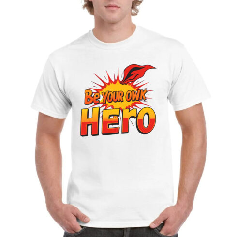 Be Your Owk Hero Shirt Superhero Motivational Tee cover image.