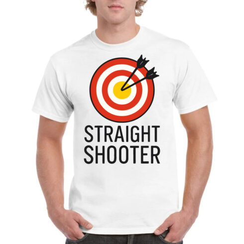 Straight Shooter Target Bullseye Tee Archery Shirt cover image.