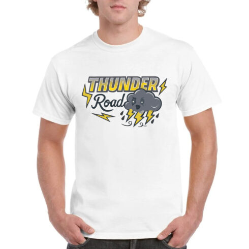 Thunder Road Storm Lightning Weather T-Shirt cover image.