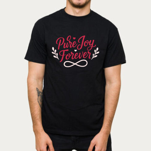 Pure Joy Forever Shirt Love Infinity Black Tee Gift cover image.