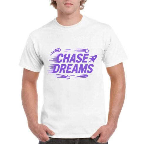 Chase Dreams Motivational Tshirt Inspirational Tee cover image.
