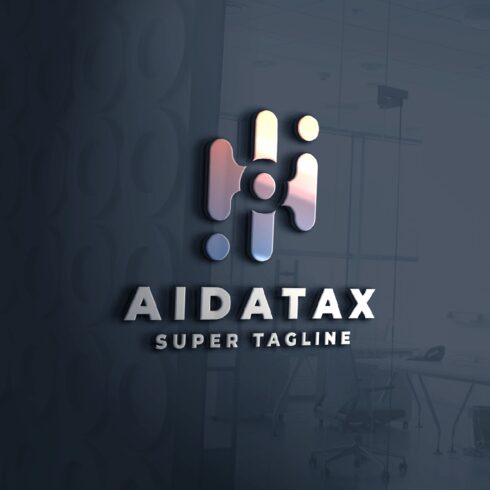 AIDATAX Abstract Data AI Logo cover image.