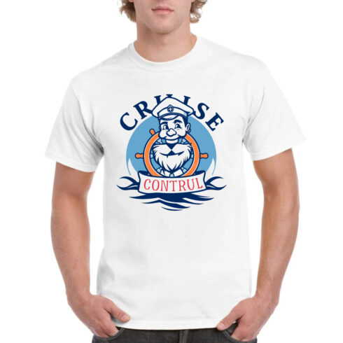 Cruise Control Captain Sailor Nautical Fun T-Shirt cover image.
