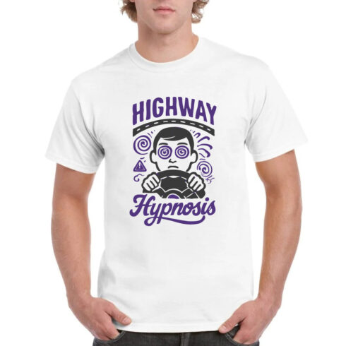 Highway Hypnosis Tee - Funny Driver Shirt cover image.