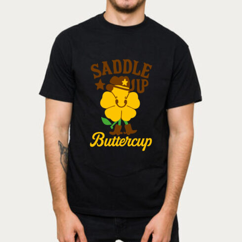 Saddle Up Buttercup Western T-Shirt Cowboy Funny cover image.
