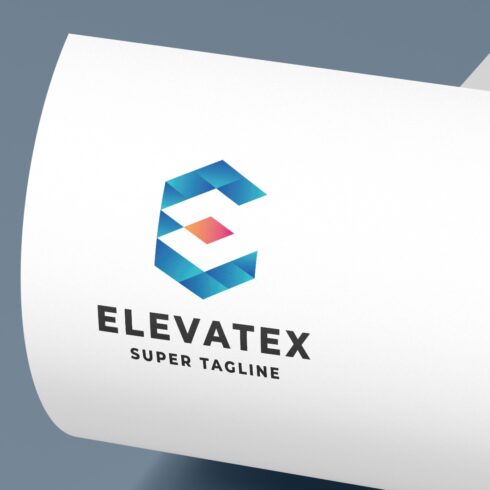Geometric E Letter Logo cover image.