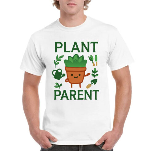 Plant Parent Cute Succulent Tee Gardening Shirt cover image.