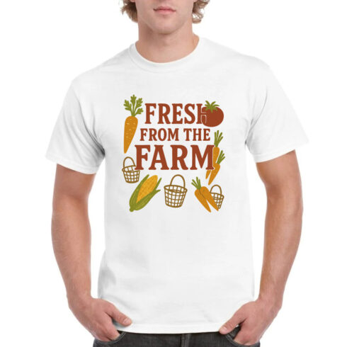 Fresh from the Farm Vegetable Garden Farmer Tee cover image.